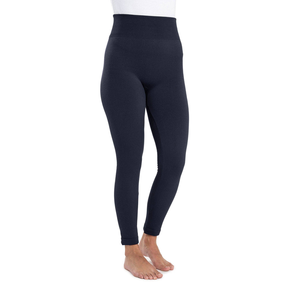 Women's Fleece Lined Leggings with Wide Waistband