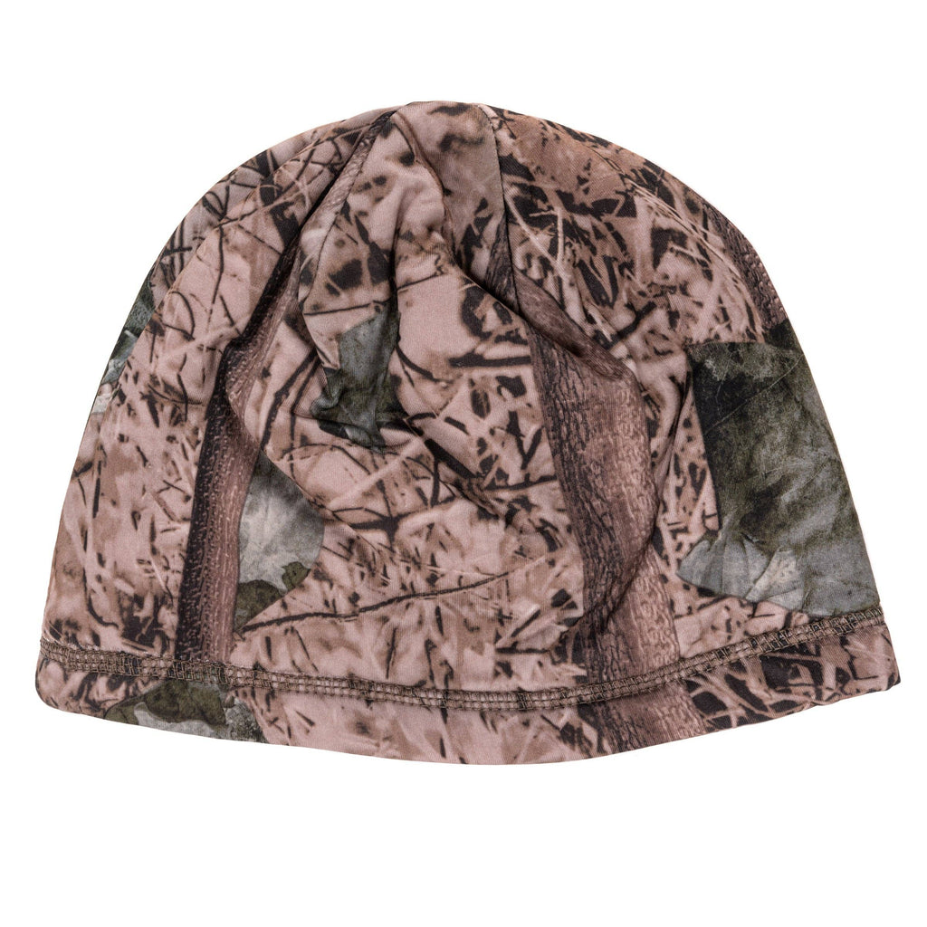 QuietWear Reversible Fleece Beanie - Camo and Blaze Orange