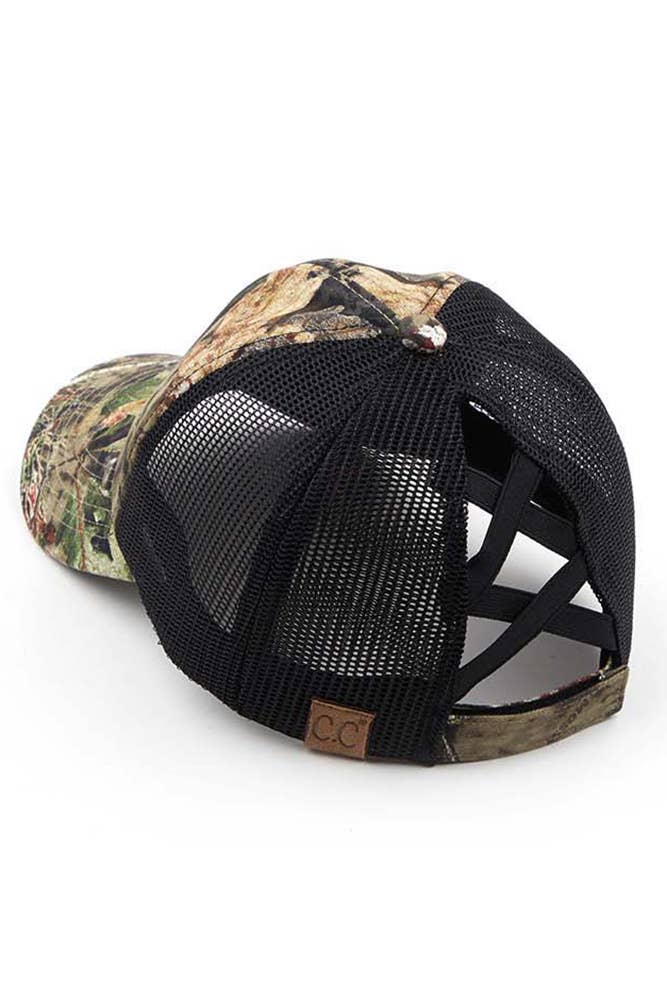 Mossy Oak Criss-Cross Ponytail Cap Baseball Cap
