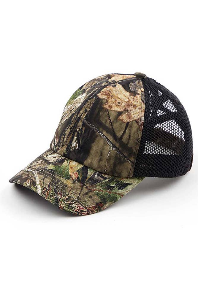 Mossy Oak Criss-Cross Ponytail Cap Baseball Cap