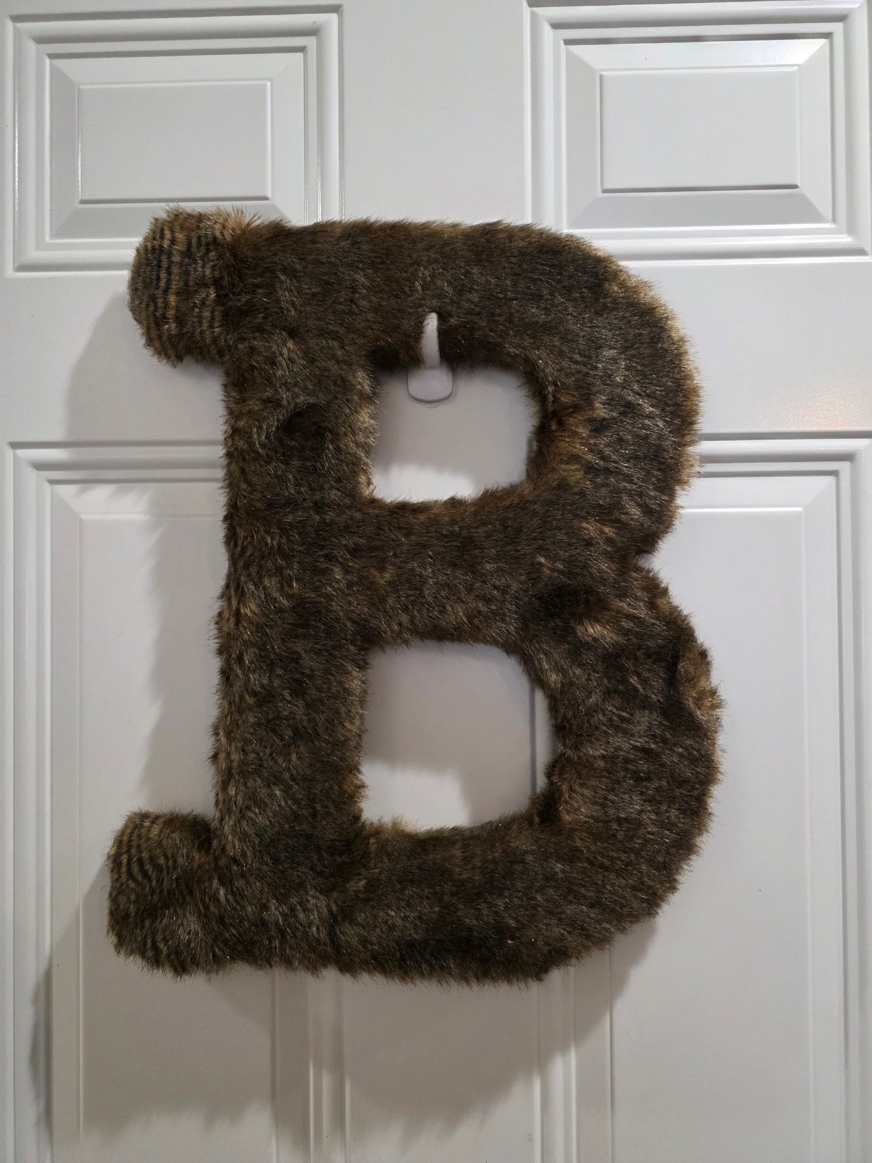 Customized Initial with faux fur