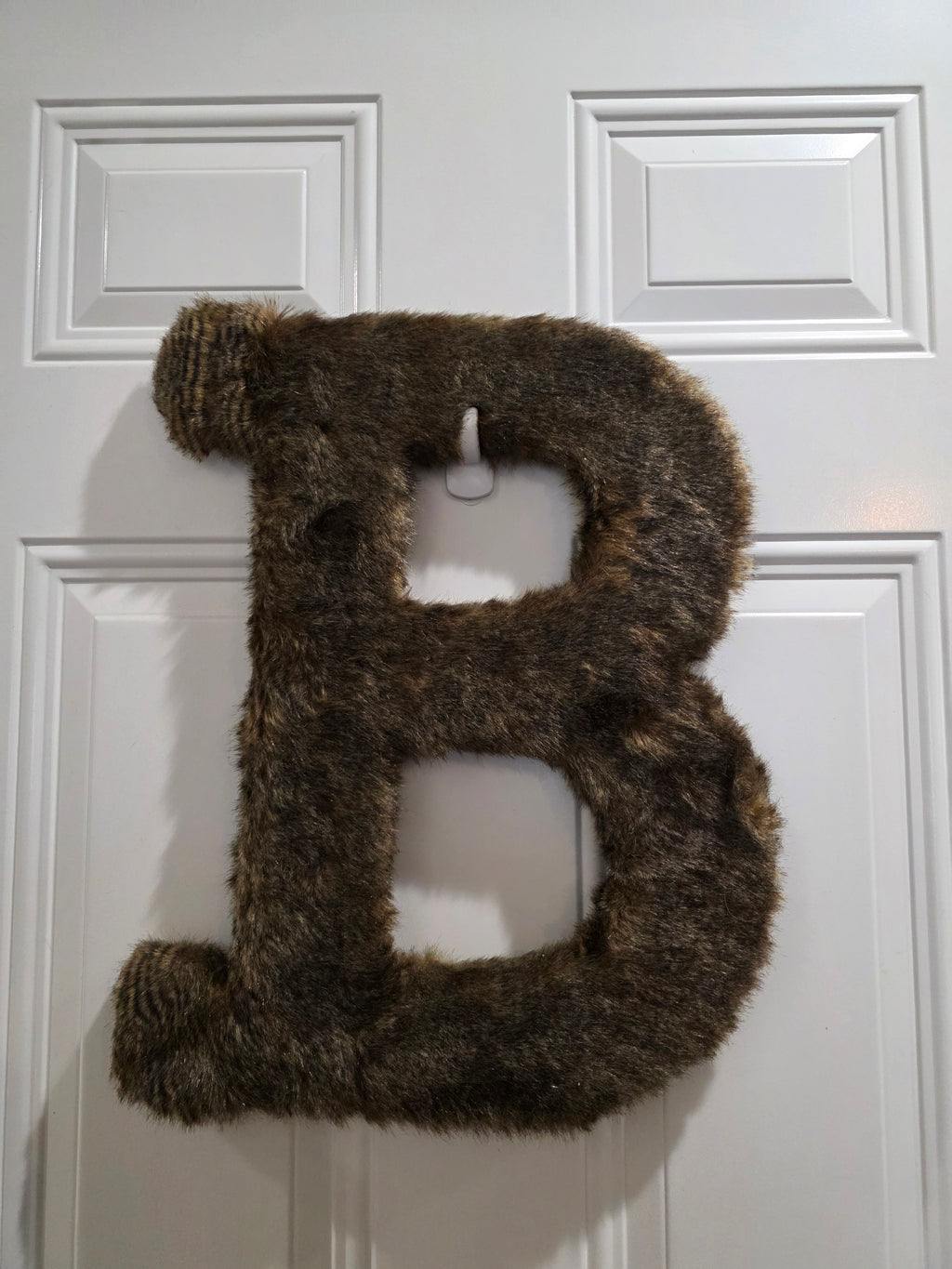 Customized Initial with faux fur