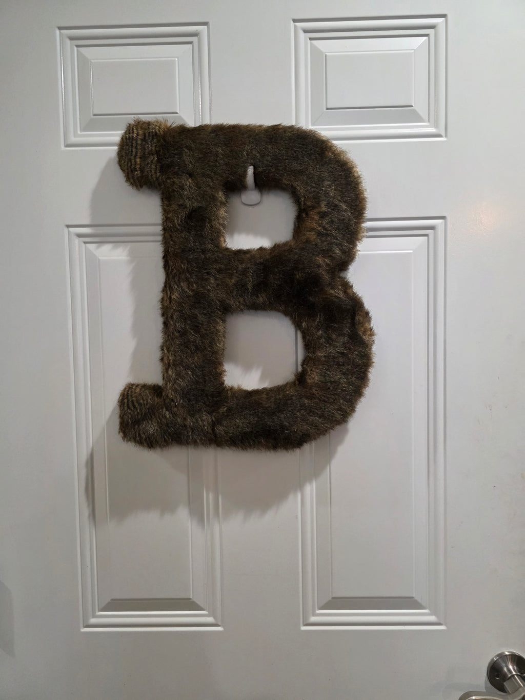 Customized Initial with faux fur