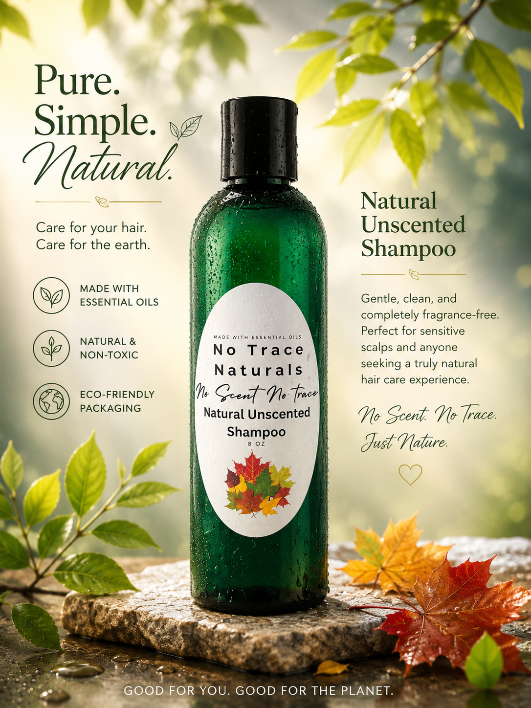 Natural Unscented Sulfate Free Shampoo