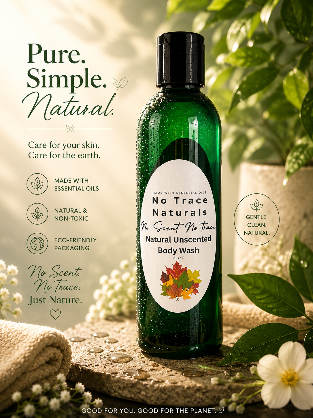 All Natural Unscented Body Wash
