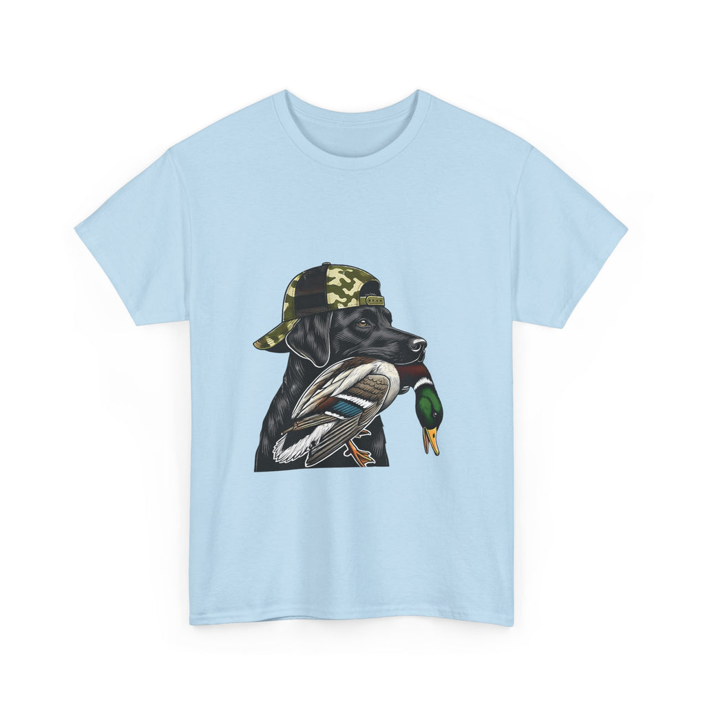 Duck Hunter Graphic Tee — Mallard Duck with Camo Bucket Hat