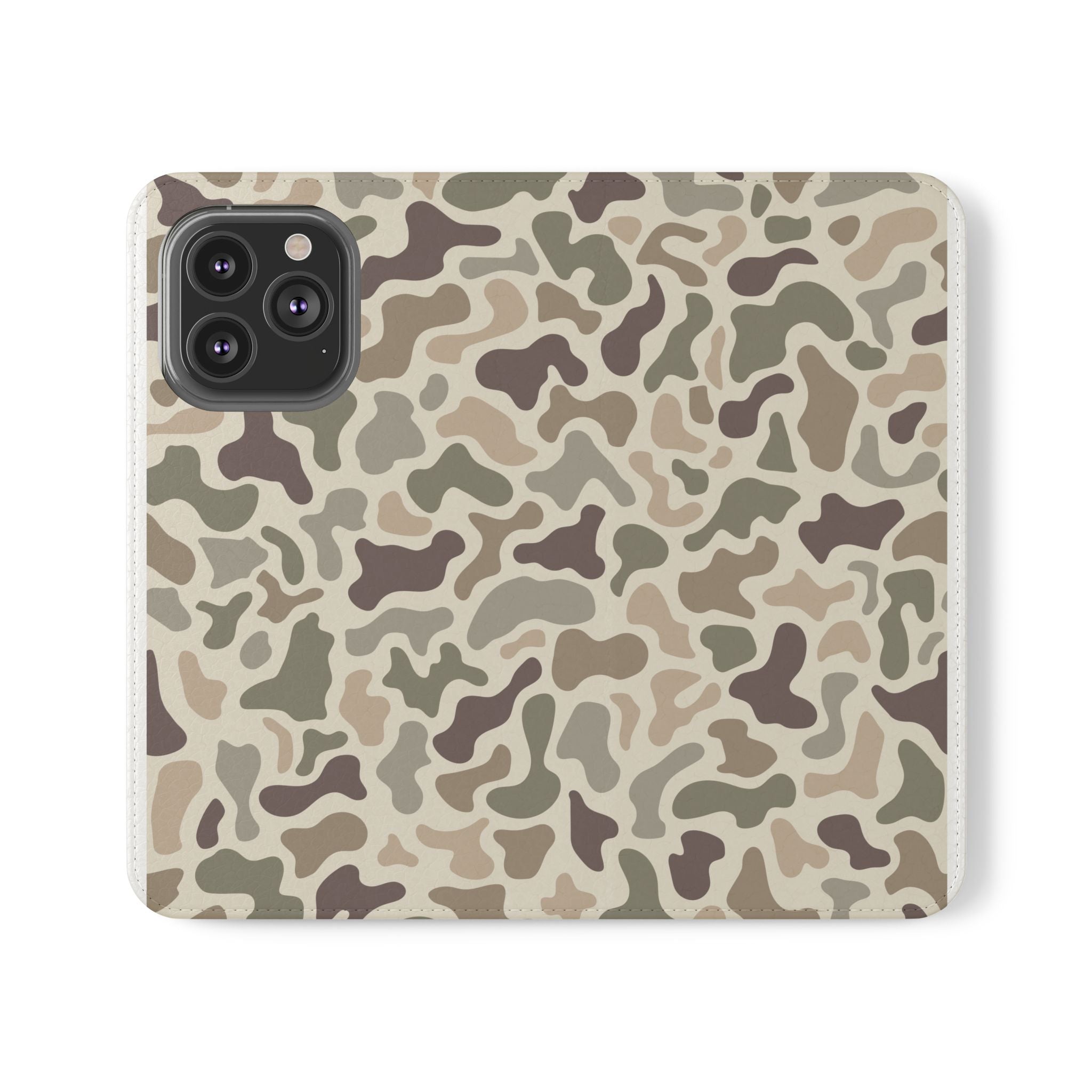 Duck Camouflage Flip Phone Case — Wallet Flip Case with Card Slots