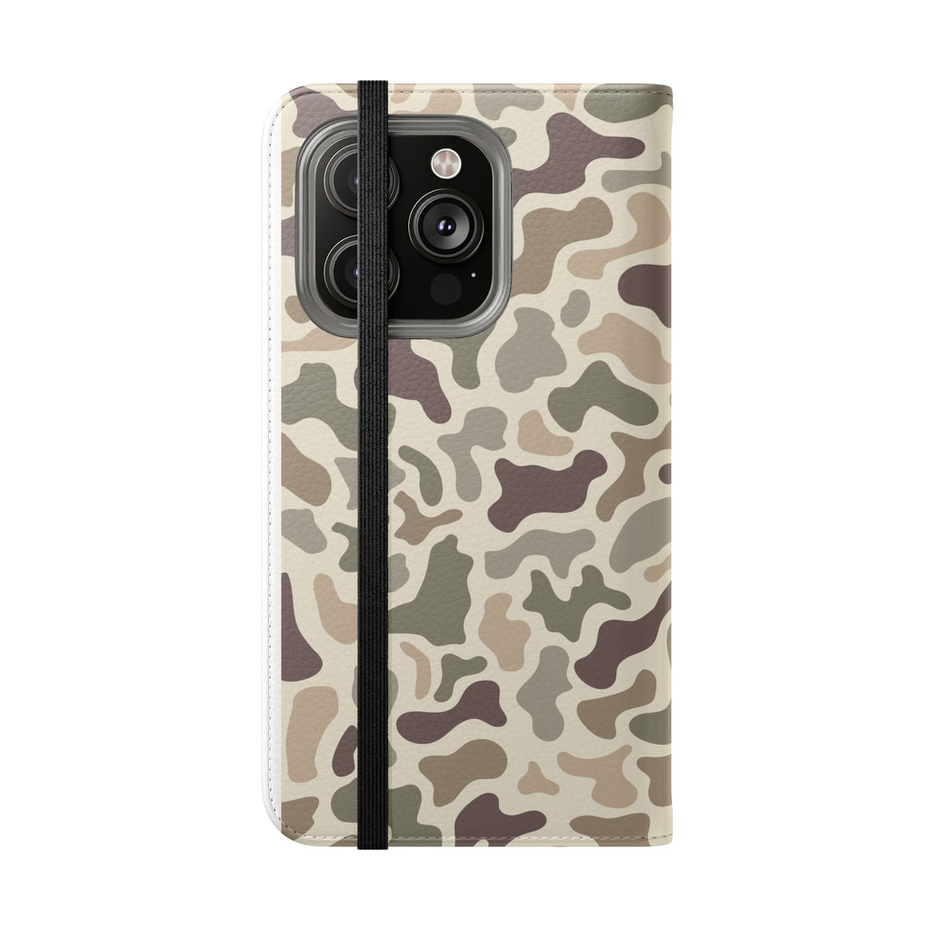 Duck Camouflage Flip Phone Case — Wallet Flip Case with Card Slots