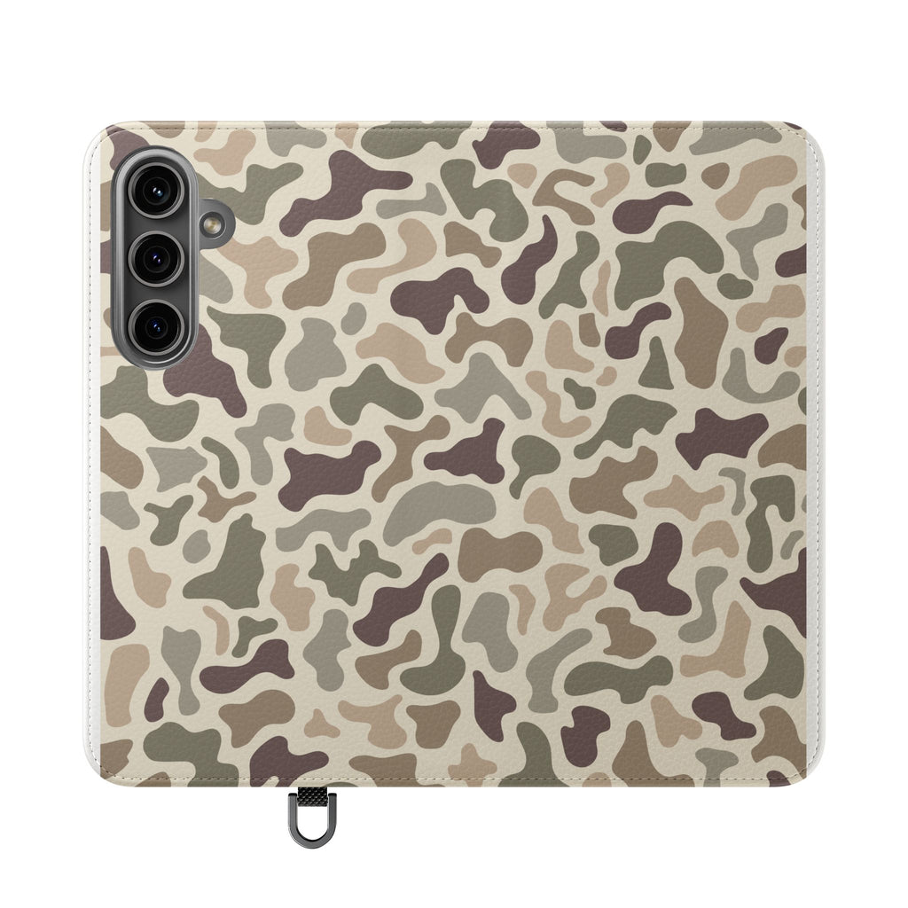 Duck Camouflage Flip Phone Case — Wallet Flip Case with Card Slots