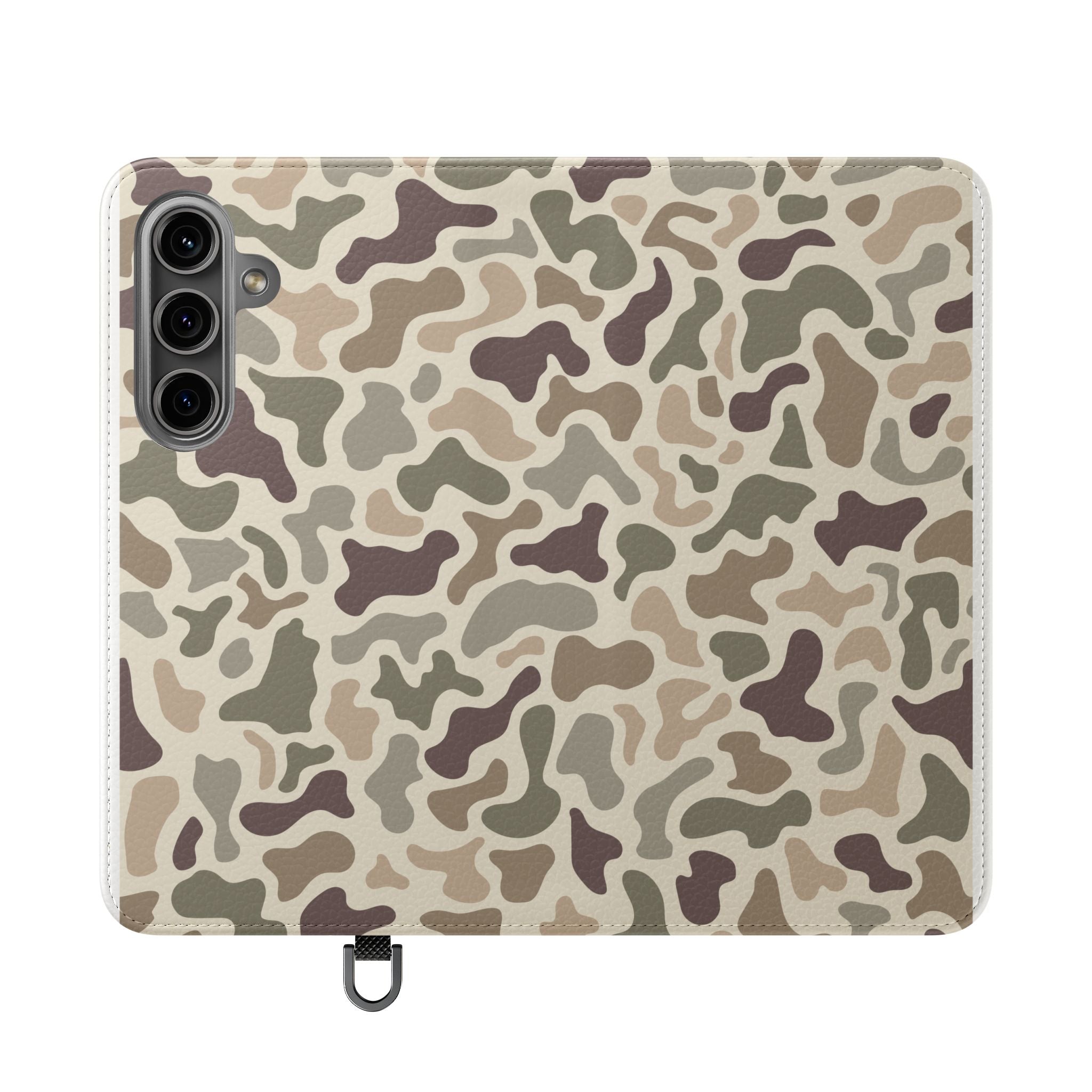 Duck Camouflage Flip Phone Case — Wallet Flip Case with Card Slots