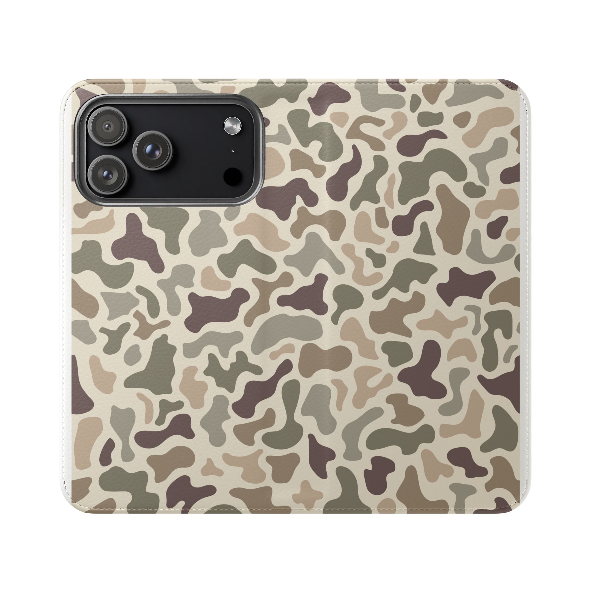 Duck Camouflage Flip Phone Case — Wallet Flip Case with Card Slots