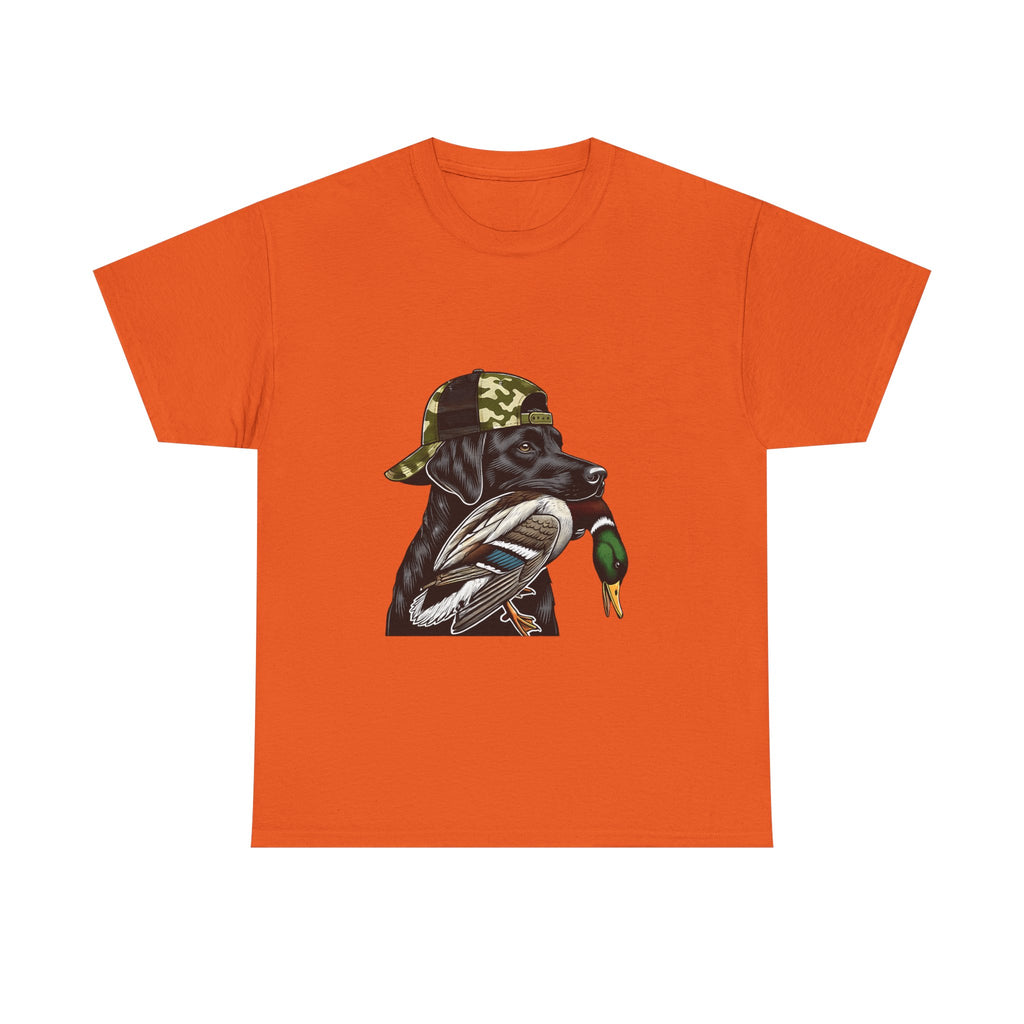 Duck Hunter Graphic Tee — Mallard Duck with Camo Bucket Hat