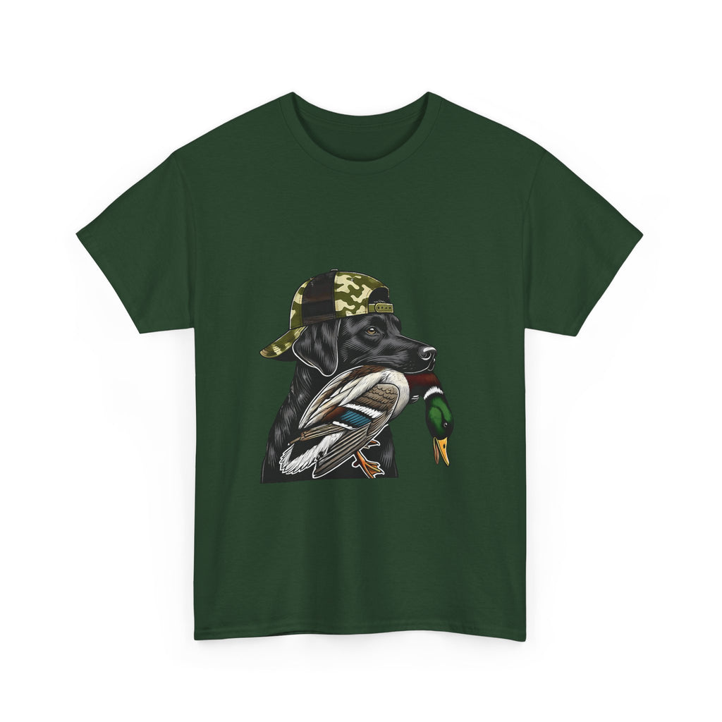 Duck Hunter Graphic Tee — Mallard Duck with Camo Bucket Hat