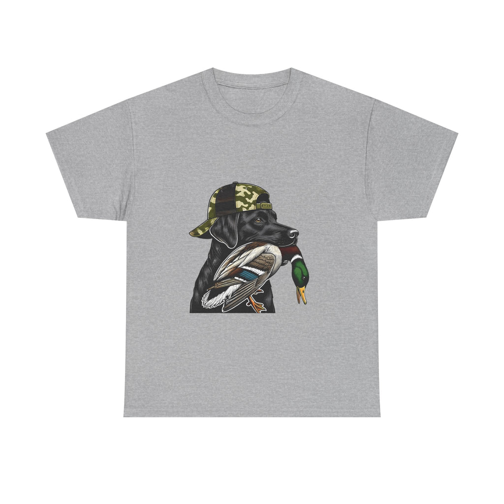Duck Hunter Graphic Tee — Mallard Duck with Camo Bucket Hat