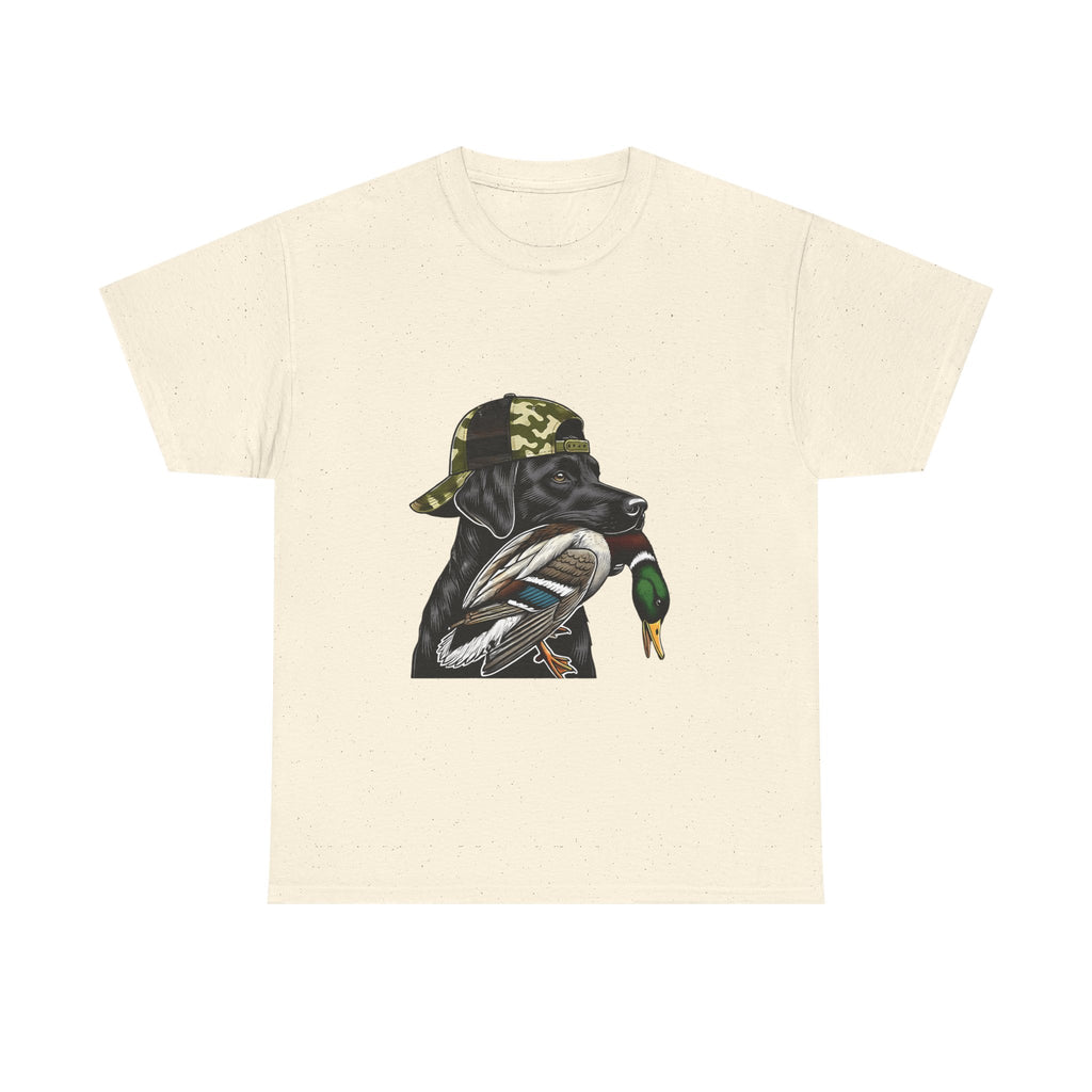 Duck Hunter Graphic Tee — Mallard Duck with Camo Bucket Hat