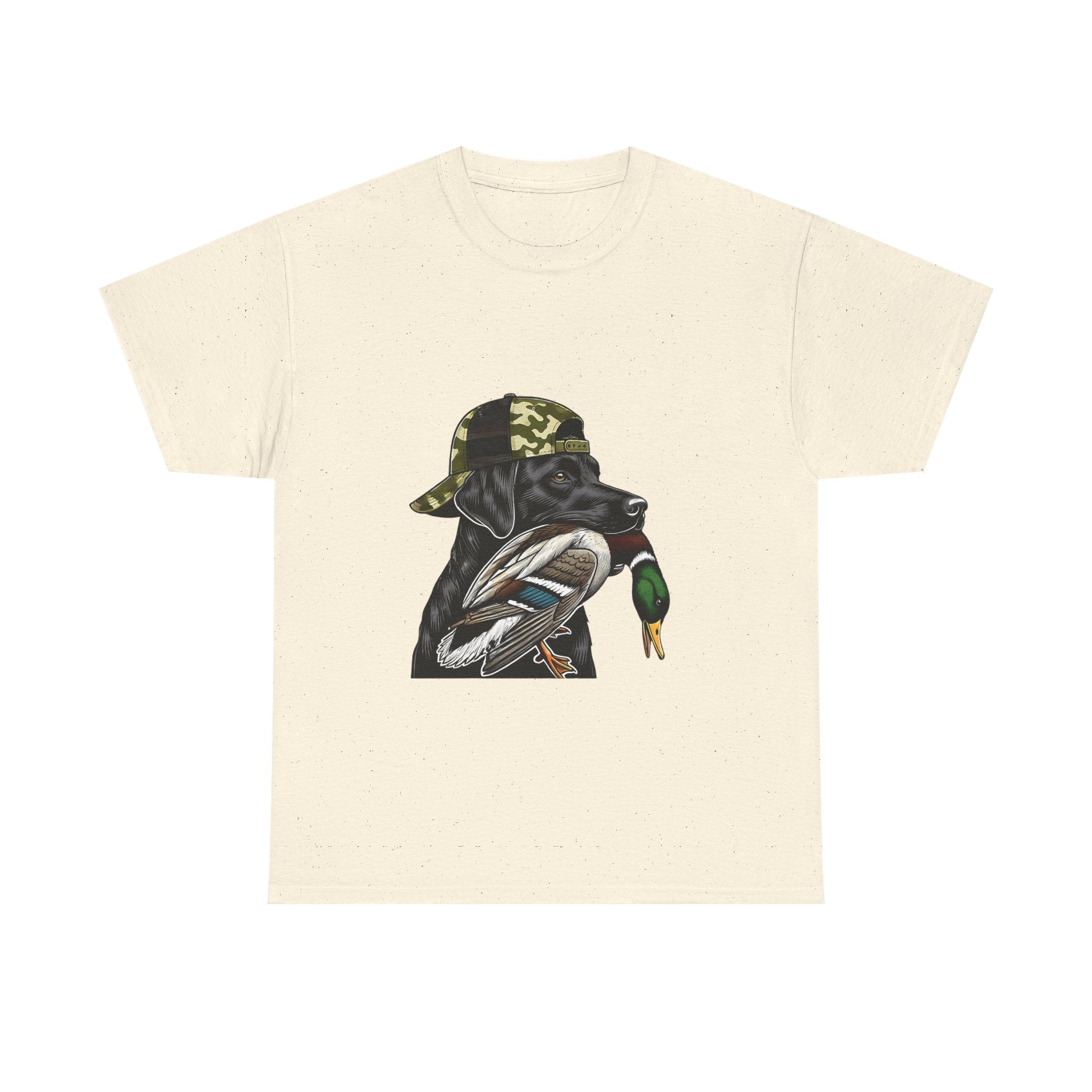 Duck Hunter Graphic Tee — Mallard Duck with Camo Bucket Hat