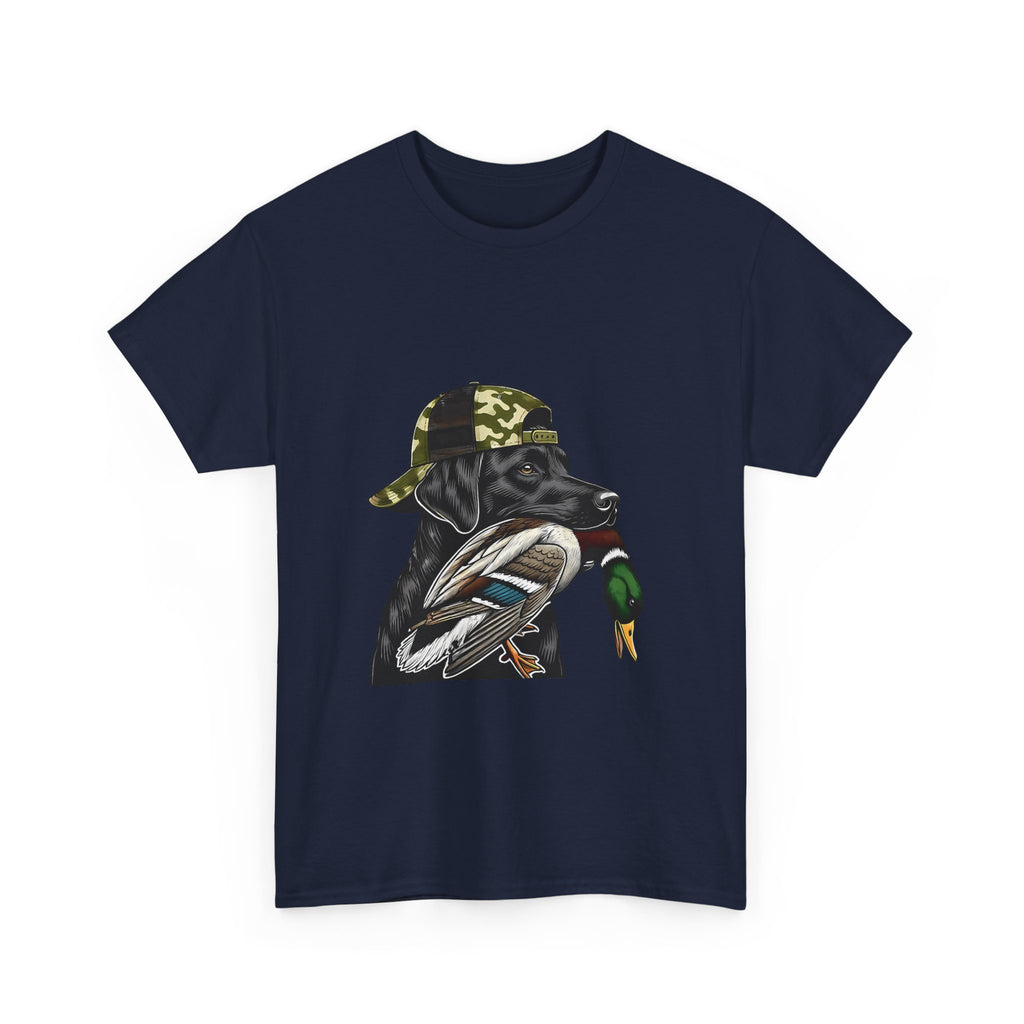Duck Hunter Graphic Tee — Mallard Duck with Camo Bucket Hat