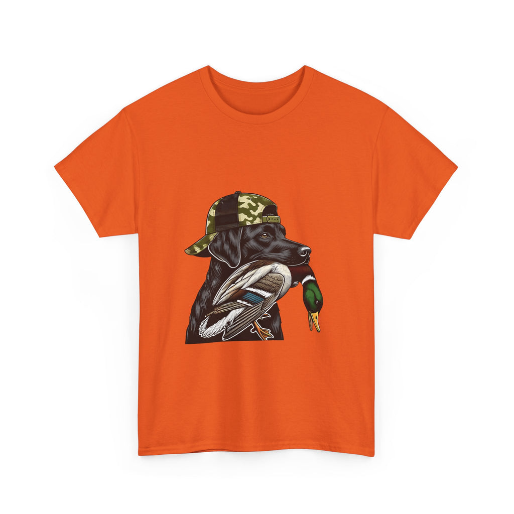 Duck Hunter Graphic Tee — Mallard Duck with Camo Bucket Hat