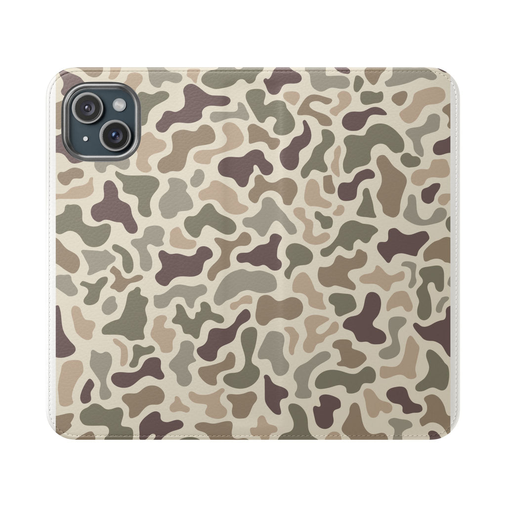 Duck Camouflage Flip Phone Case — Wallet Flip Case with Card Slots