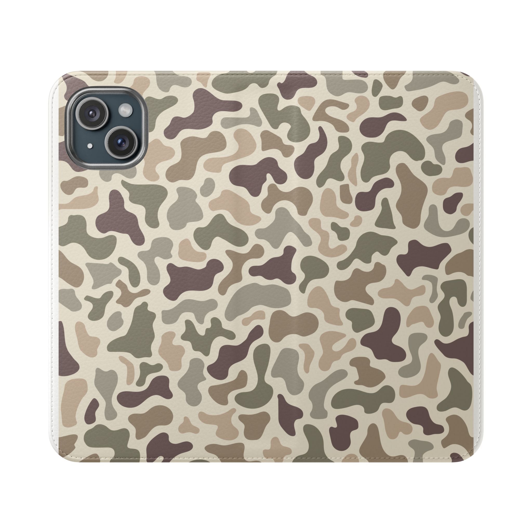 Duck Camouflage Flip Phone Case — Wallet Flip Case with Card Slots