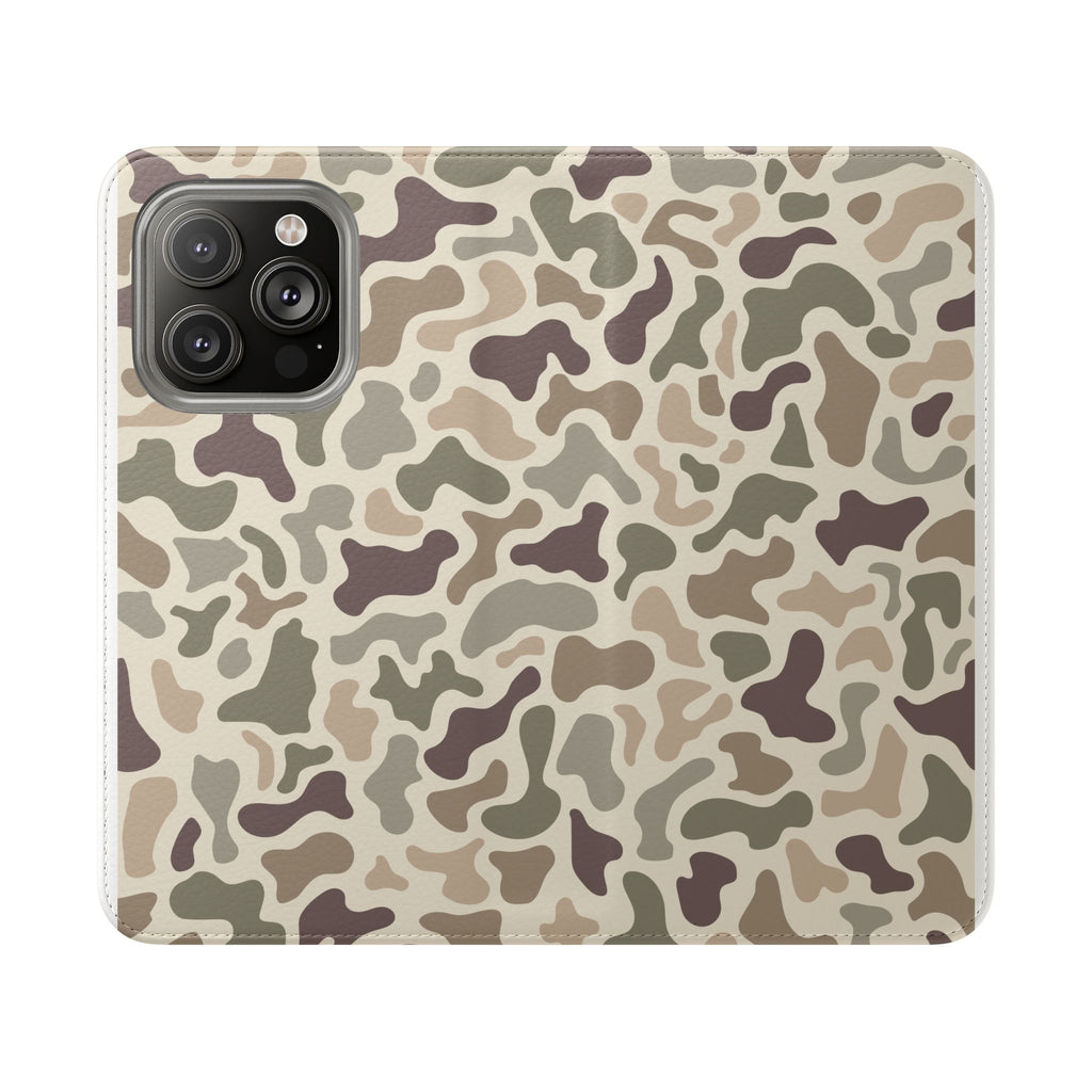 Duck Camouflage Flip Phone Case — Wallet Flip Case with Card Slots