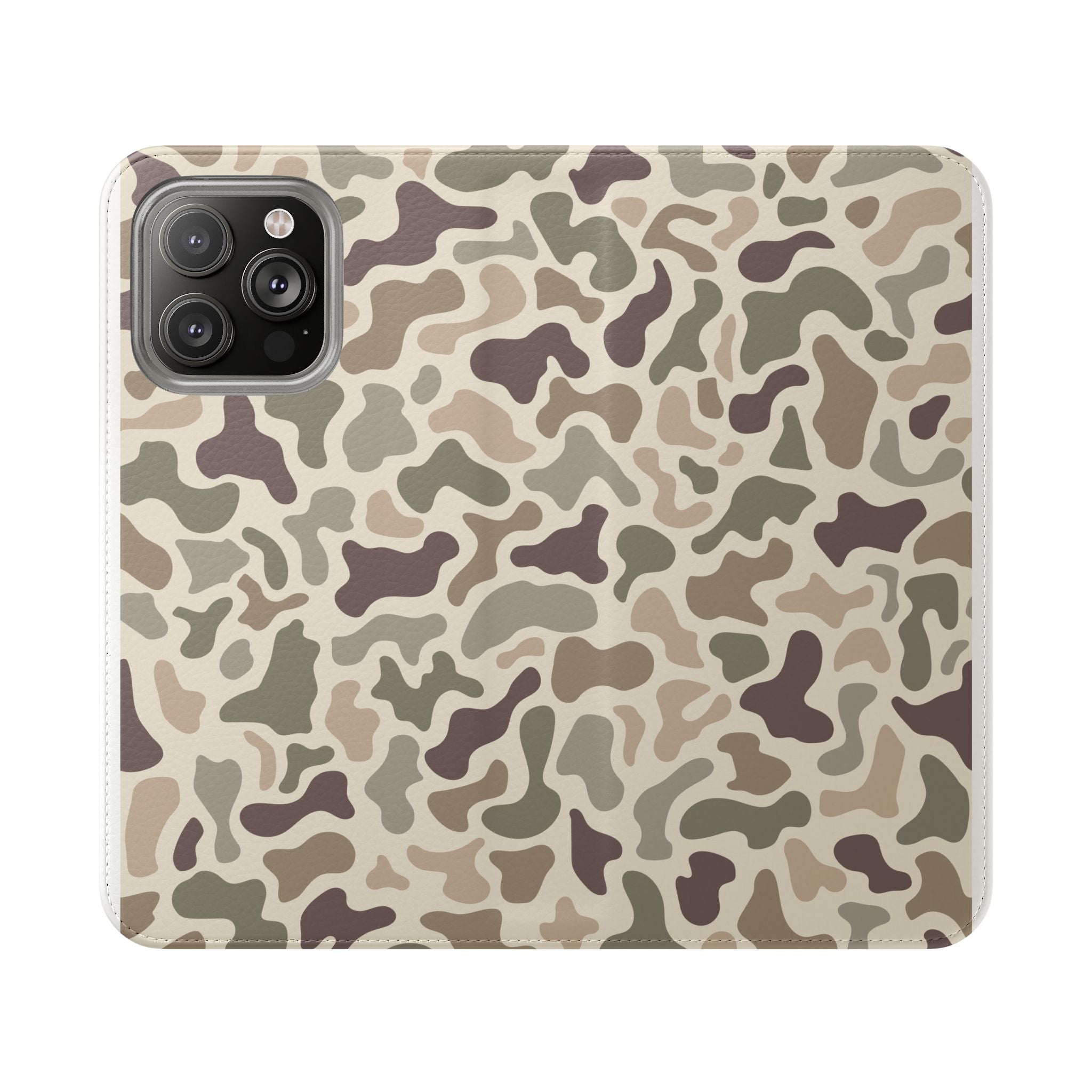 Duck Camouflage Flip Phone Case — Wallet Flip Case with Card Slots
