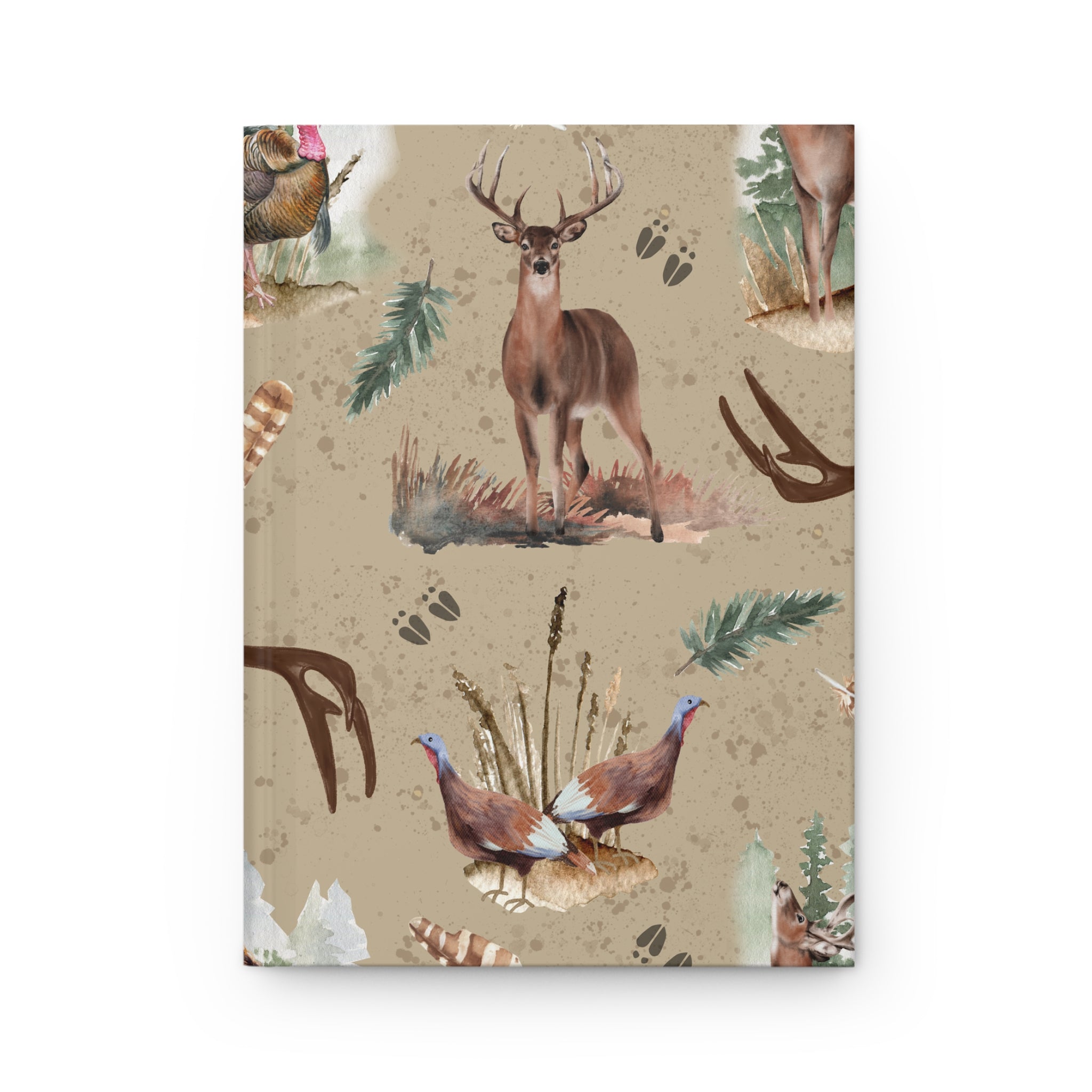 Wildlife Field Journal — Deer & Pheasant Hardcover Notebook