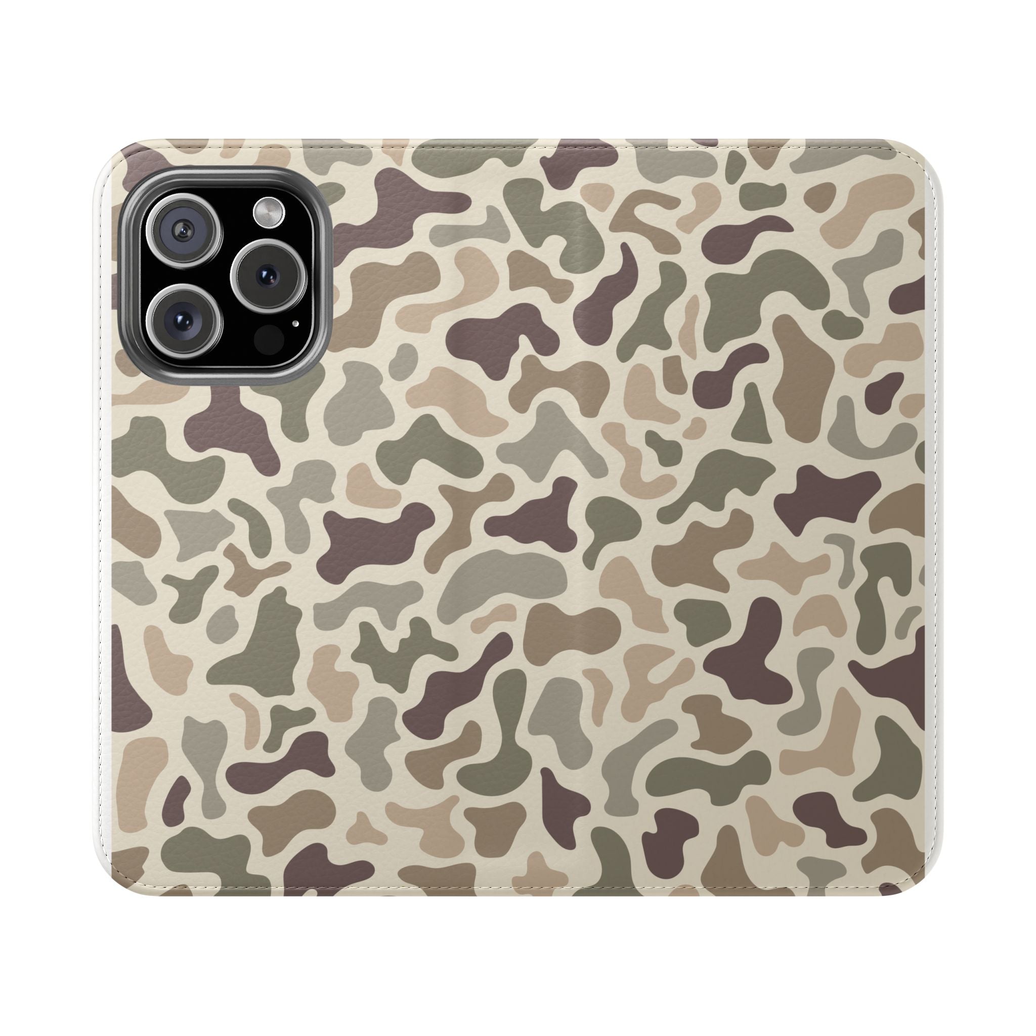 Duck Camouflage Flip Phone Case — Wallet Flip Case with Card Slots