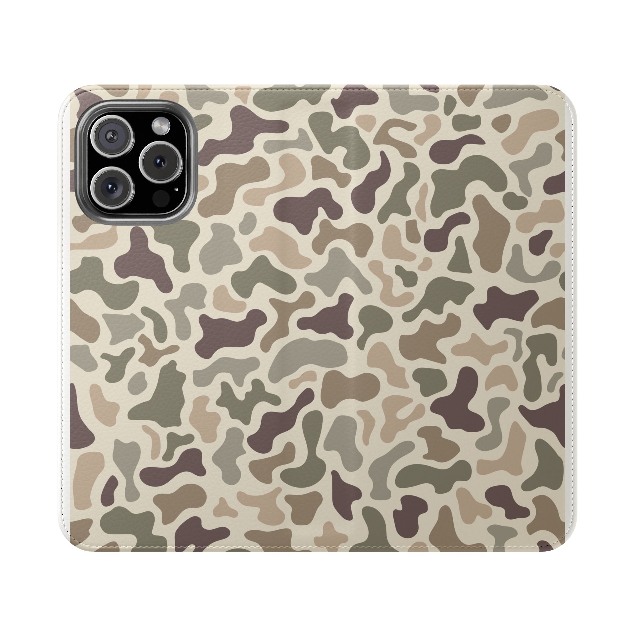 Duck Camouflage Flip Phone Case — Wallet Flip Case with Card Slots