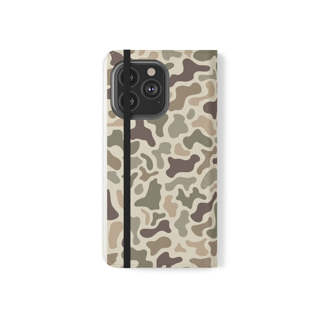 Duck Camouflage Flip Phone Case — Wallet Flip Case with Card Slots