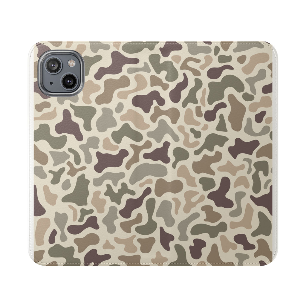 Duck Camouflage Flip Phone Case — Wallet Flip Case with Card Slots