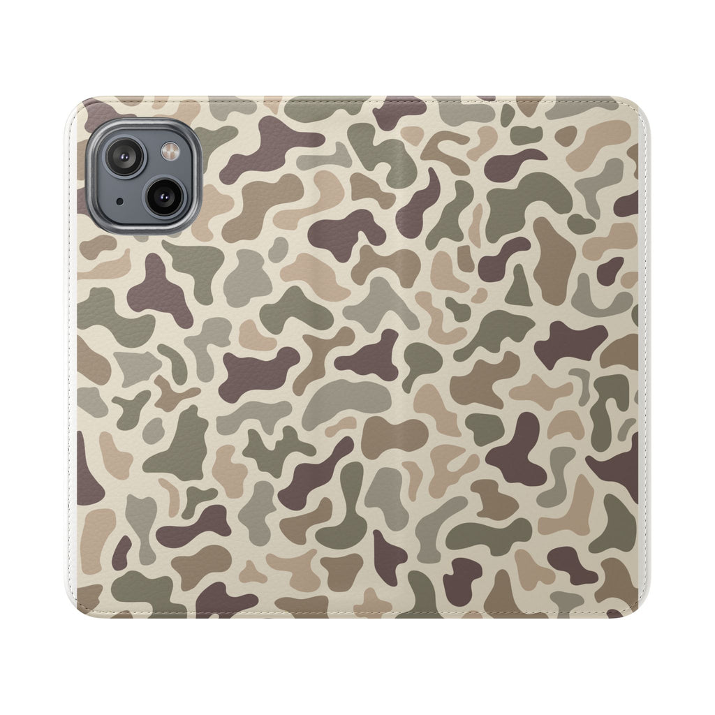 Duck Camouflage Flip Phone Case — Wallet Flip Case with Card Slots