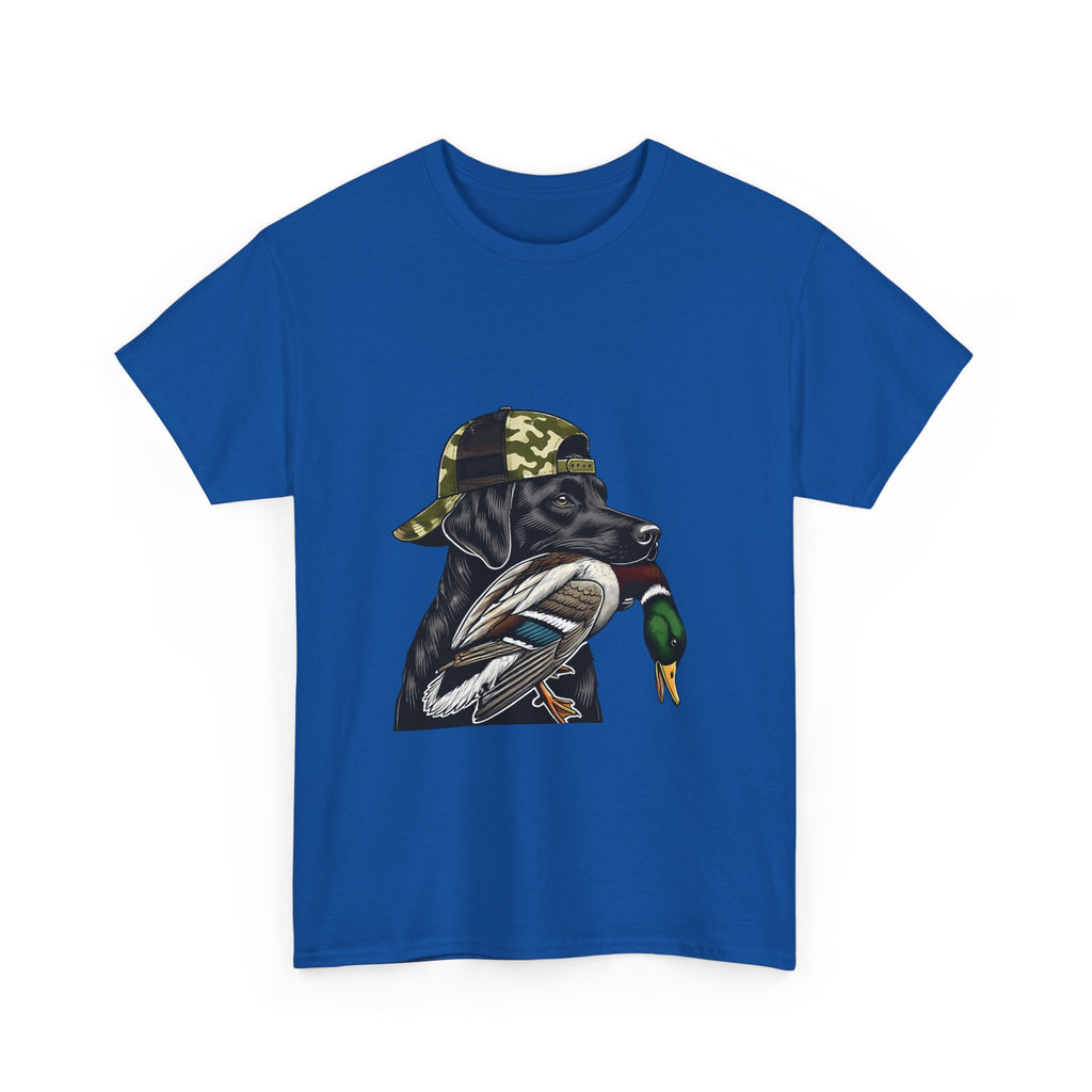 Duck Hunter Graphic Tee — Mallard Duck with Camo Bucket Hat