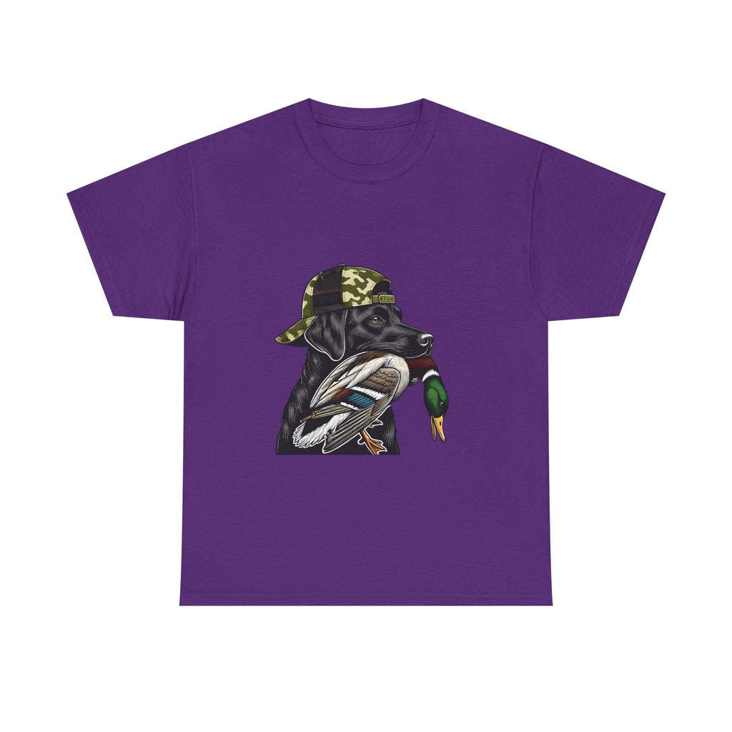 Duck Hunter Graphic Tee — Mallard Duck with Camo Bucket Hat