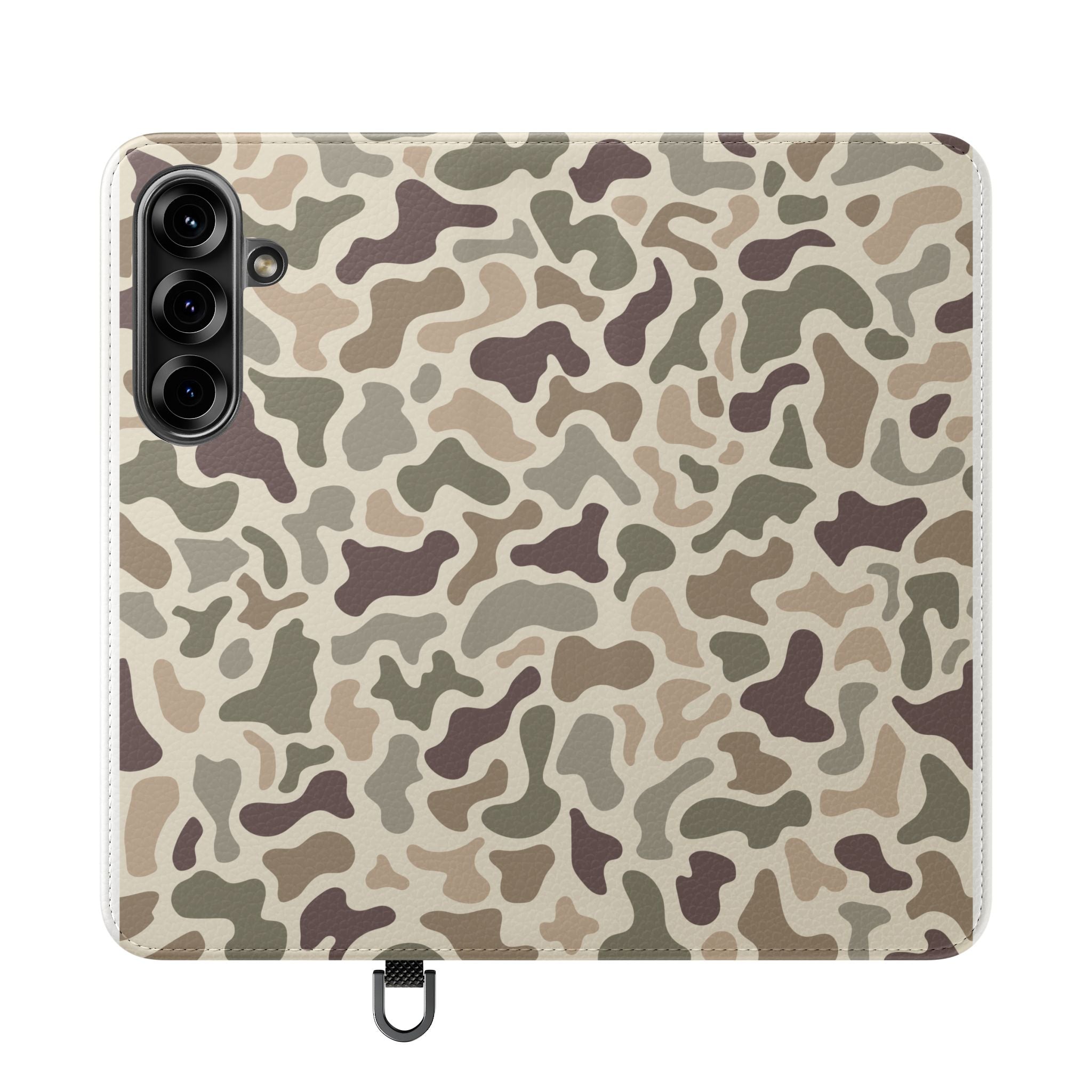 Duck Camouflage Flip Phone Case — Wallet Flip Case with Card Slots