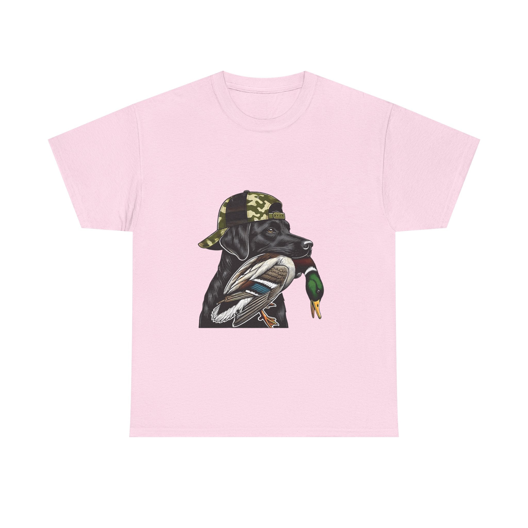 Duck Hunter Graphic Tee — Mallard Duck with Camo Bucket Hat