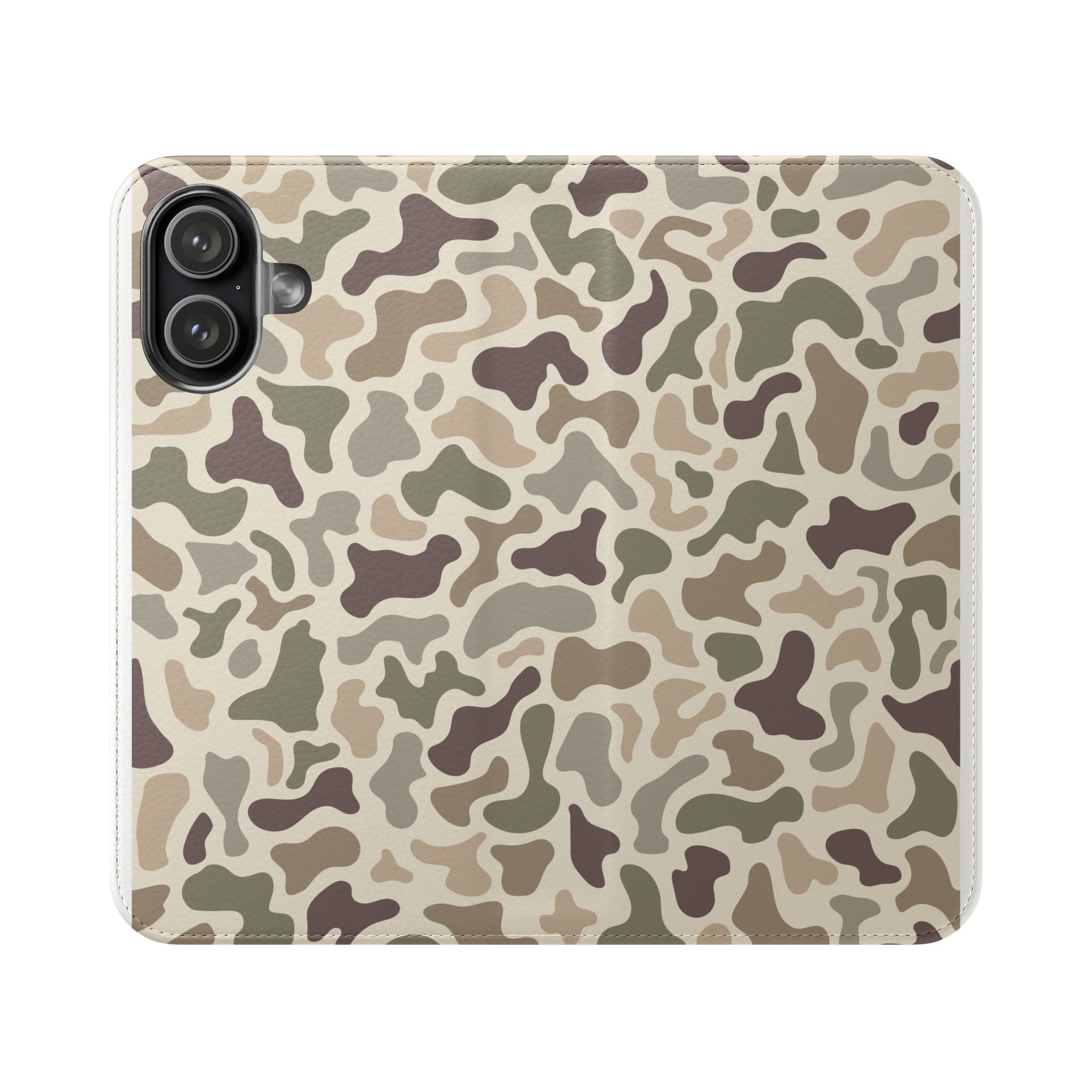 Duck Camouflage Flip Phone Case — Wallet Flip Case with Card Slots