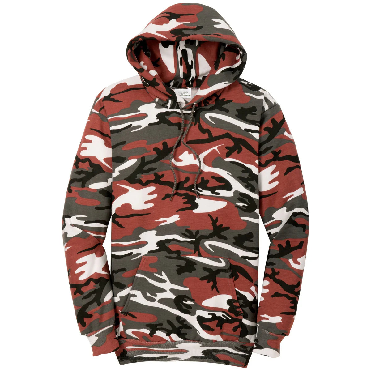Red Camouflage Hoodie Sweatshirt