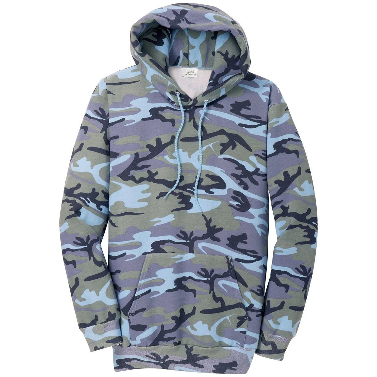 Blue Camouflage Hoodie Sweatshirt