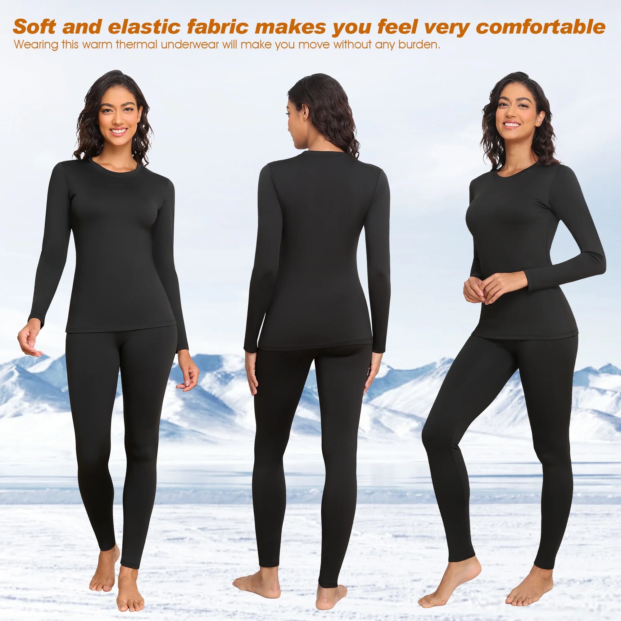 Fleece lined Thermal Underwear Set