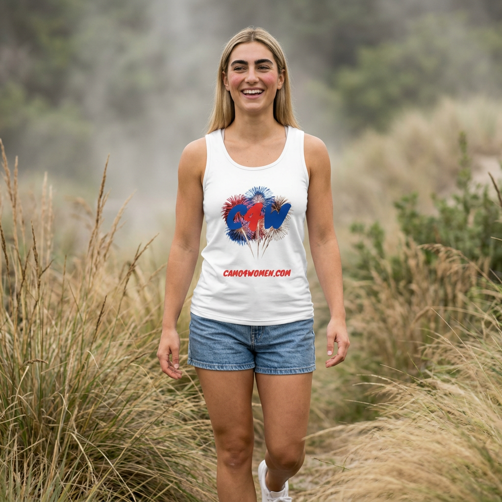 Women's Tank - Red White Blue Fireworks