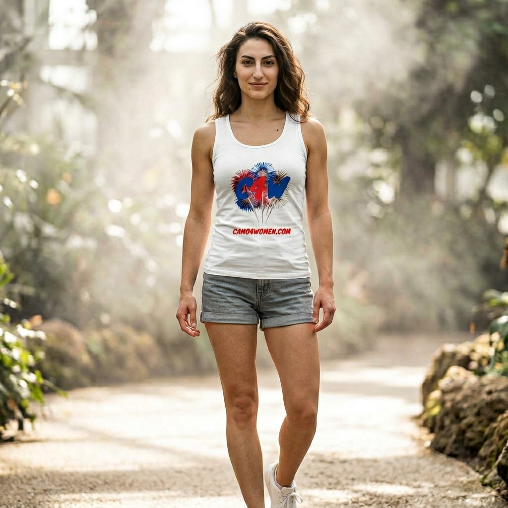 Women's Tank - Red White Blue Fireworks