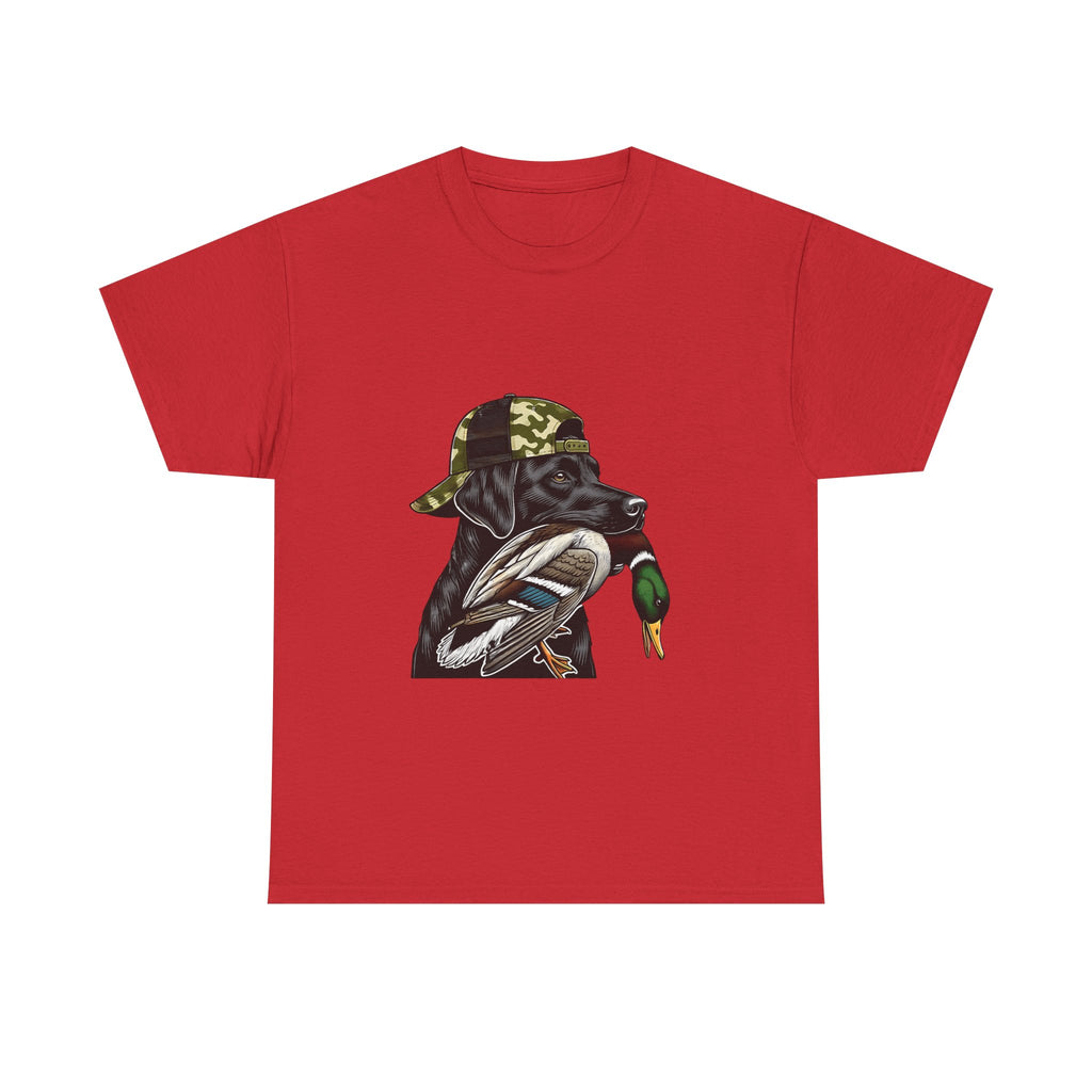 Duck Hunter Graphic Tee — Mallard Duck with Camo Bucket Hat