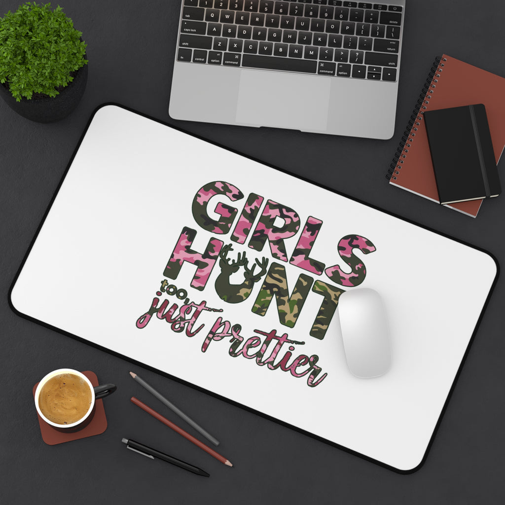 Girls Hunt Too Camo Desk Mat