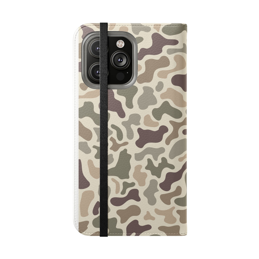 Duck Camouflage Flip Phone Case — Wallet Flip Case with Card Slots