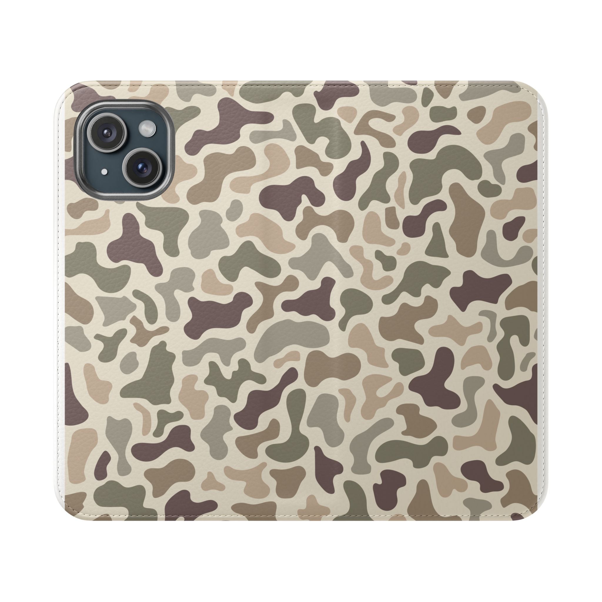 Duck Camouflage Flip Phone Case — Wallet Flip Case with Card Slots