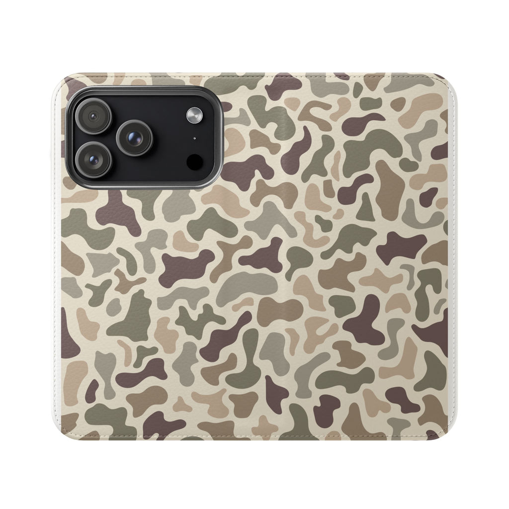 Duck Camouflage Flip Phone Case — Wallet Flip Case with Card Slots