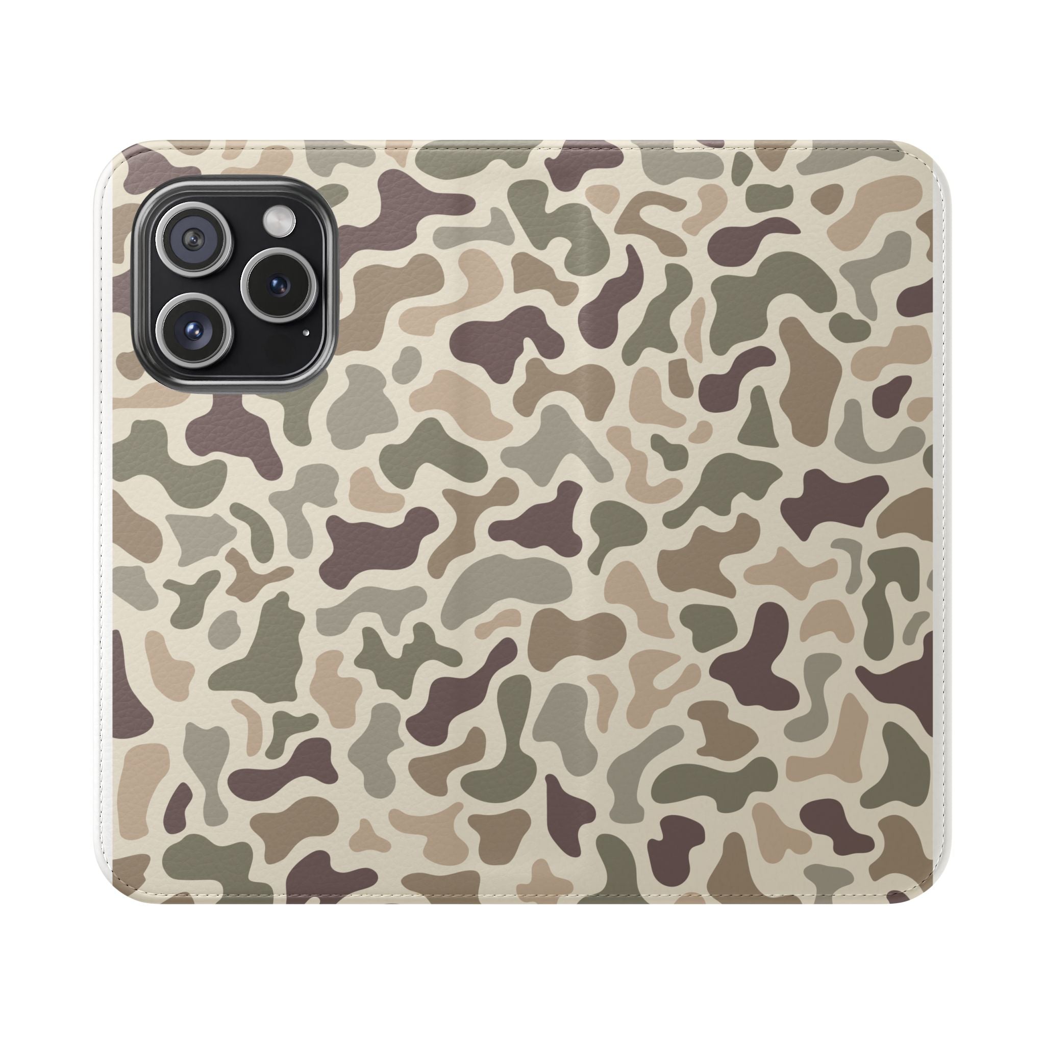 Duck Camouflage Flip Phone Case — Wallet Flip Case with Card Slots