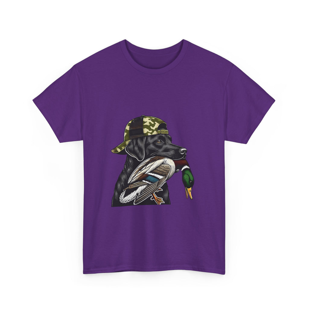 Duck Hunter Graphic Tee — Mallard Duck with Camo Bucket Hat