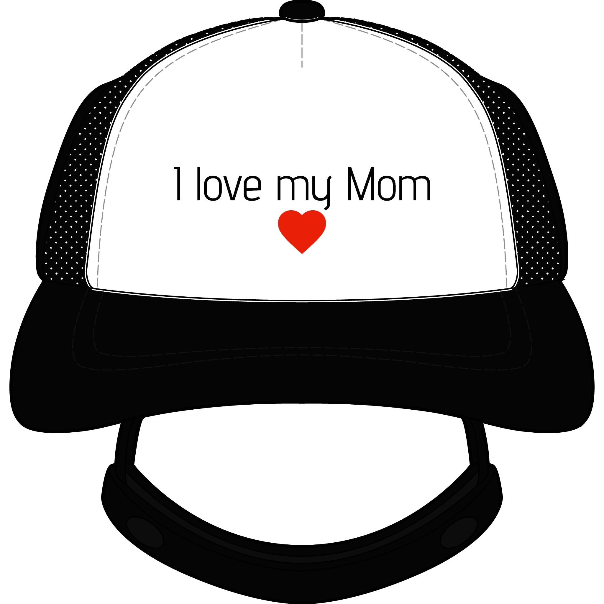 I love Mom - Dog Hat